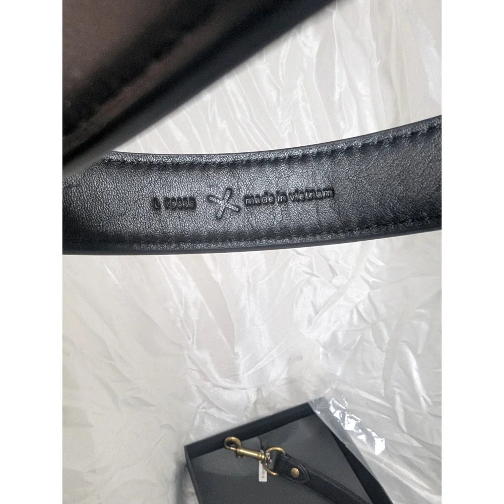 Authentic COACH Posh Black Leather Dog Leash Size Large New With Box & Tag!!
